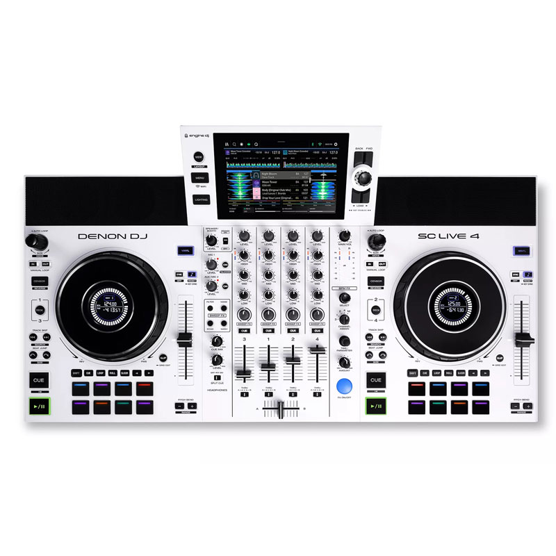 denon-dj-sc-live-4-wh-01 دی جی کنترلر Denon DJ SC Live 4 WH